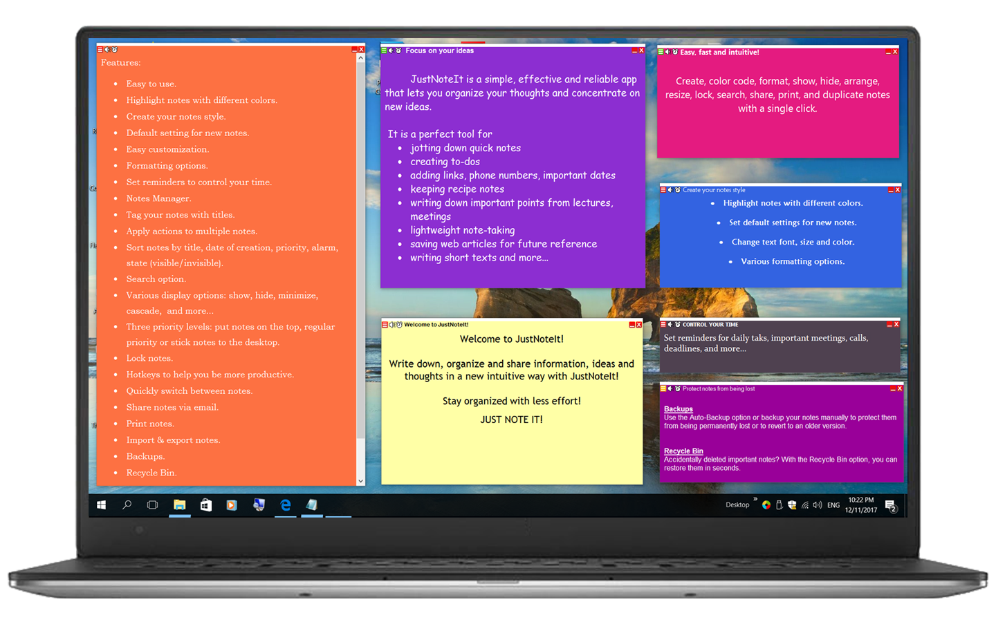 Rychlé poznámky pro Windows 10 - JustNoteit