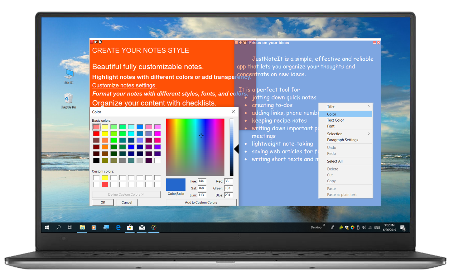 download transparent notes for windows