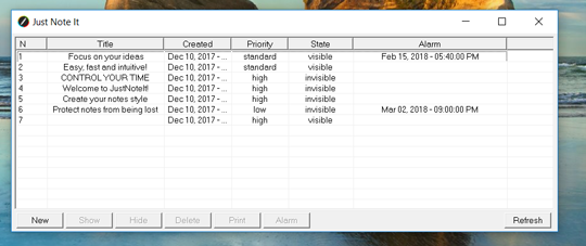 JustNoteIt Notes Manager